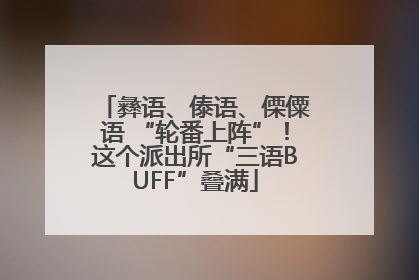彝语、傣语、傈僳语 “轮番上阵”！这个派出所“三语BUFF”叠满