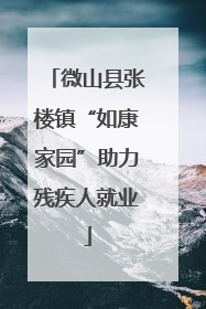 微山县张楼镇“如康家园”助力残疾人就业