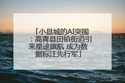 小县城的AI突围：高青县田镇街道引来星途旗航 成为数据标注先行军