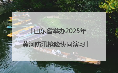 山东省举办2025年黄河防汛抢险协同演习