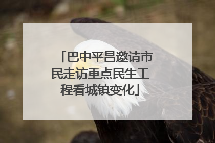 巴中平昌邀请市民走访重点民生工程看城镇变化