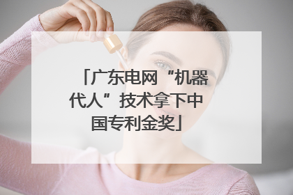 广东电网“机器代人”技术拿下中国专利金奖