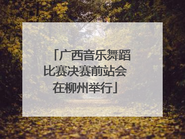 广西音乐舞蹈比赛决赛前站会在柳州举行
