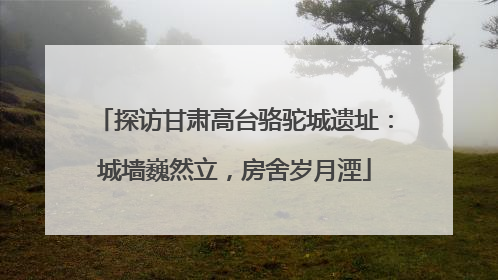 探访甘肃高台骆驼城遗址：城墙巍然立，房舍岁月湮
