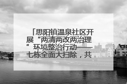 思阳镇温泉社区开展“两清两改两治理”环境整治行动——七栋全面大扫除，共建洁净家园
