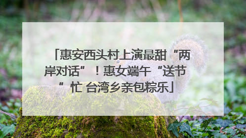 惠安西头村上演最甜“两岸对话”！惠女端午“送节”忙 台湾乡亲包粽乐