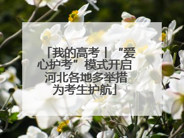 我的高考丨“爱心护考”模式开启 河北各地多举措为考生护航