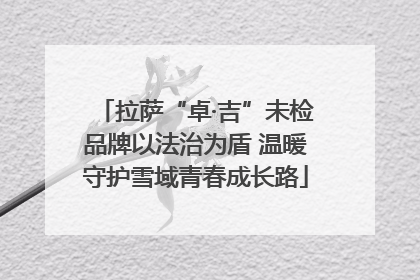 拉萨“卓·吉”未检品牌以法治为盾 温暖守护雪域青春成长路