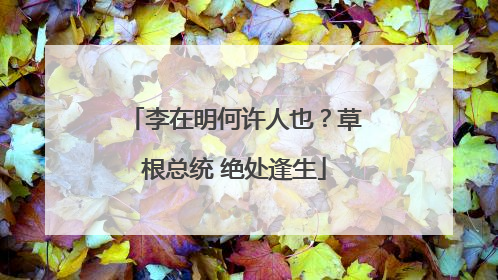 李在明何许人也？草根总统 绝处逢生
