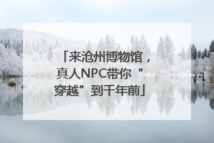 来沧州博物馆，真人NPC带你“穿越”到千年前