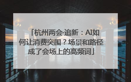 杭州两会·追新：AI如何让消费突围？场景和路径成了会场上的高频词