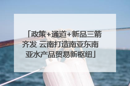 政策+通道+新品三箭齐发 云南打造南亚东南亚水产品贸易新枢纽