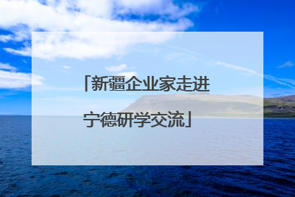 新疆企业家走进宁德研学交流