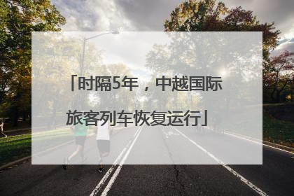 时隔5年，中越国际旅客列车恢复运行