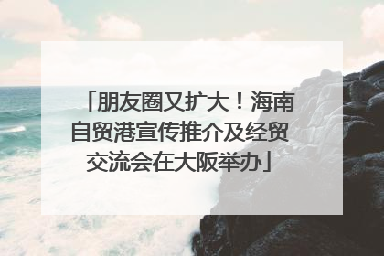 朋友圈又扩大！海南自贸港宣传推介及经贸交流会在大阪举办