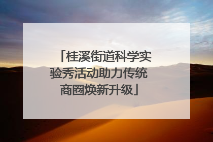 桂溪街道科学实验秀活动助力传统商圈焕新升级
