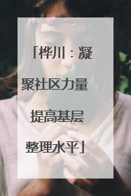 桦川：凝聚社区力量 提高基层整理水平