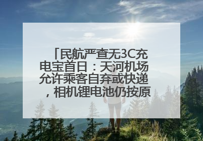民航严查无3C充电宝首日：天河机场允许乘客自弃或快递，相机锂电池仍按原规定执行