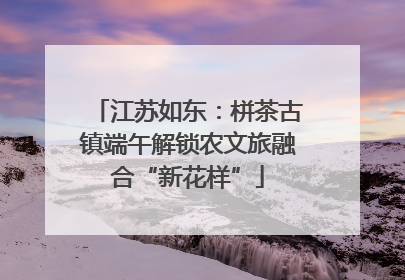 江苏如东：栟茶古镇端午解锁农文旅融合“新花样”