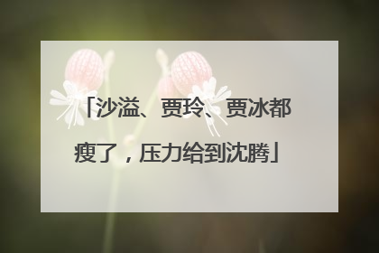 沙溢、贾玲、贾冰都瘦了，压力给到沈腾