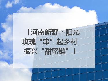 河南新野：阳光玫瑰“串”起乡村振兴“甜蜜链”