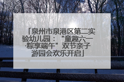 泉州市泉港区第二实验幼儿园：“童趣六一·粽享端午”双节亲子游园会欢乐开启