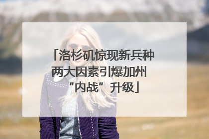 洛杉矶惊现新兵种 两大因素引爆加州“内战”升级