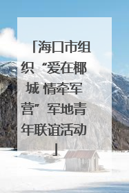 海口市组织“爱在椰城 情牵军营”军地青年联谊活动
