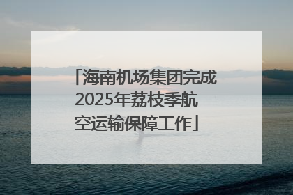海南机场集团完成2025年荔枝季航空运输保障工作