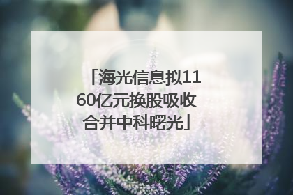 海光信息拟1160亿元换股吸收合并中科曙光