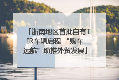 浙南地区首批自有TIR车辆启程 “购车远航”助推外贸发展