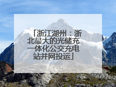 浙江湖州：浙北最大的光储充一体化公交充电站并网投运