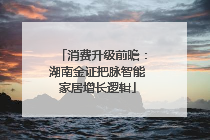 消费升级前瞻：湖南金证把脉智能家居增长逻辑