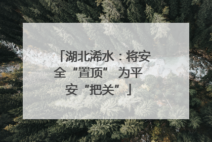 湖北浠水：将安全“置顶” 为平安“把关”