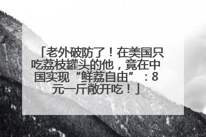 老外破防了！在美国只吃荔枝罐头的他，竟在中国实现“鲜荔自由”：8元一斤敞开吃！