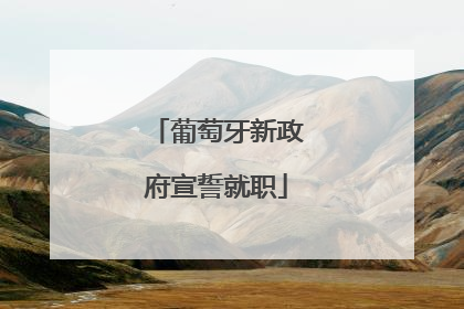 葡萄牙新政府宣誓就职