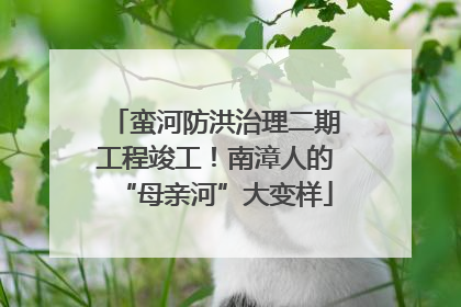 蛮河防洪治理二期工程竣工！南漳人的“母亲河”大变样