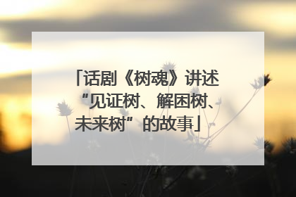 话剧《树魂》讲述“见证树、解困树、未来树”的故事