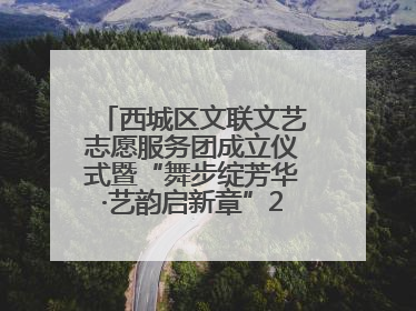 西城区文联文艺志愿服务团成立仪式暨“舞步绽芳华·艺韵启新章”2025年舞蹈大赛展演圆满举办