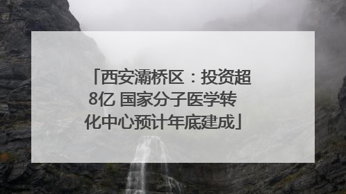西安灞桥区：投资超8亿 国家分子医学转化中心预计年底建成