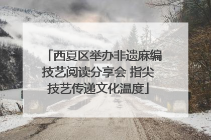 西夏区举办非遗麻编技艺阅读分享会 指尖技艺传递文化温度