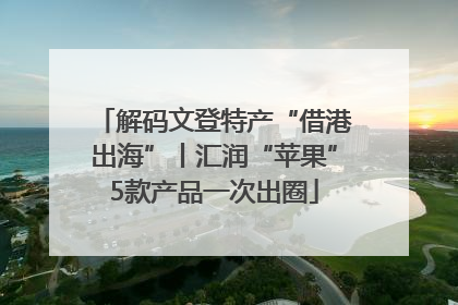 解码文登特产“借港出海”丨汇润“苹果”5款产品一次出圈