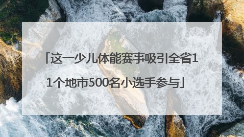 这一少儿体能赛事吸引全省11个地市500名小选手参与