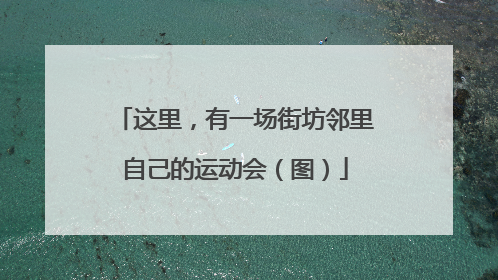 这里，有一场街坊邻里自己的运动会（图）