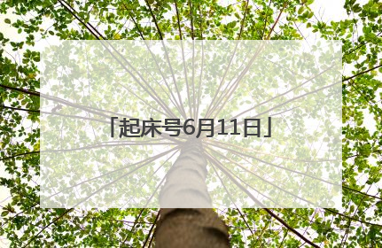 起床号6月11日