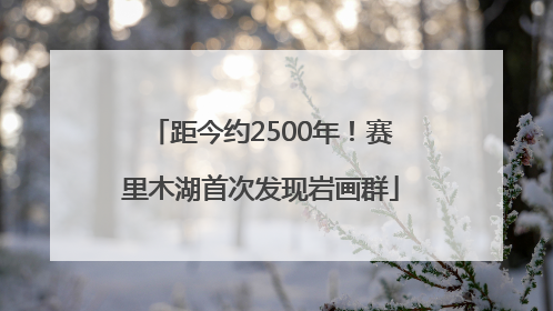 距今约2500年！赛里木湖首次发现岩画群