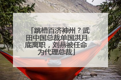 跳槽百济神州？武田中国总裁单国洪月底离职，刘燕被任命为代理总裁
