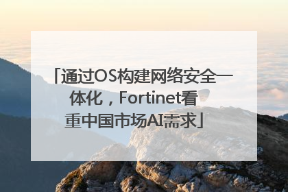 通过OS构建网络安全一体化，Fortinet看重中国市场AI需求