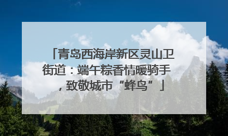青岛西海岸新区灵山卫街道：端午粽香情暖骑手，致敬城市“蜂鸟”