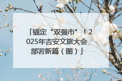 锚定“双强市”！2025年吉安文旅大会部署新篇（图）